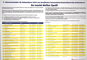 Rückseite des Adventskalenders 2025